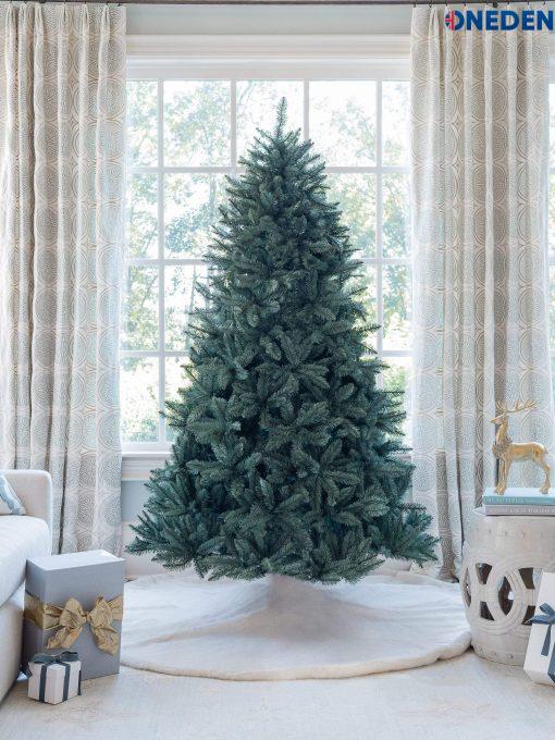 6′ Tribeca Spruce Blue Artificial Christmas Tree with 450 Warm White LED Lights