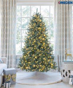 6′ Tribeca Spruce Blue Artificial Christmas Tree with White LED Lights