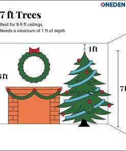 7 ft tree dimensions