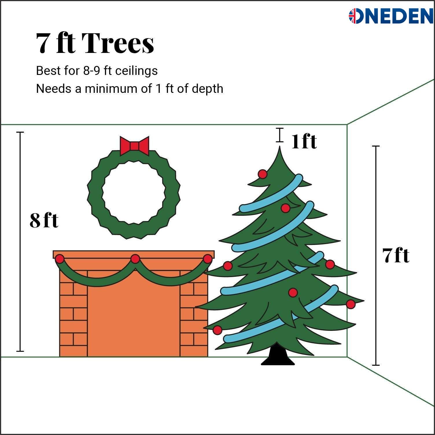 7 ft tree dimensions 7 ft tree dimensions