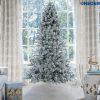 7′ Prince Flock Artificial Christmas Tree Unlit