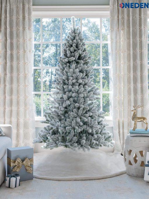 7′ Prince Flock Artificial Christmas Tree Unlit