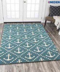 Blue Geometric Area Rug
