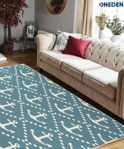 Blue Geometric Chic Area Rug