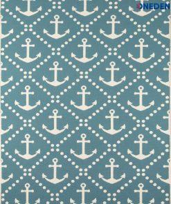 Blue Geometric Rug