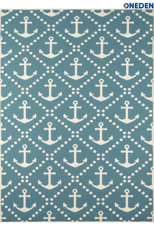 Blue Geometric Rug