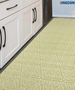 Green Geometric Area Rug