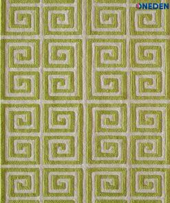 Green Geometric Area Rug
