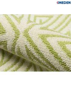 Green Ivory Geometric Area Rug