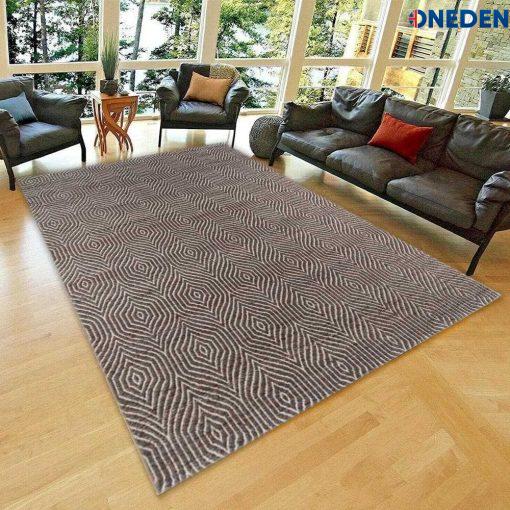 Grey Geometric Area Rug