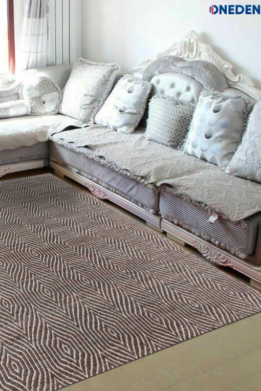 Grey Geometric Chic Area Rug