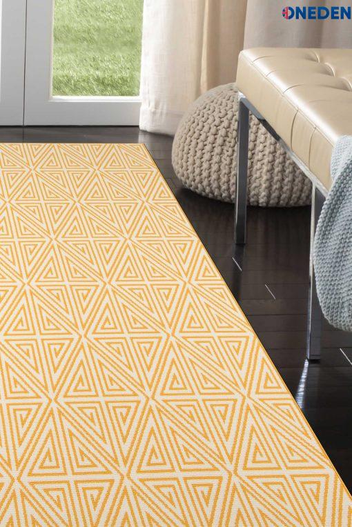 Ivory Geometric Area chic Rug