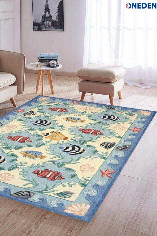 Multi Color Coastal Area Rug