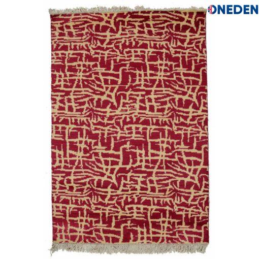 Red Contemporary chic Area Rug