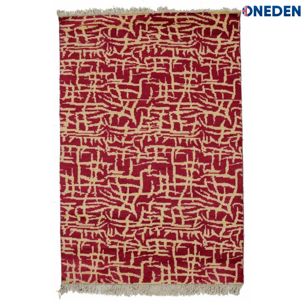 Red Contemporary chic Area Rug Red Contemporary chic Area Rug