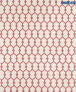 Red Geometric Area Rug