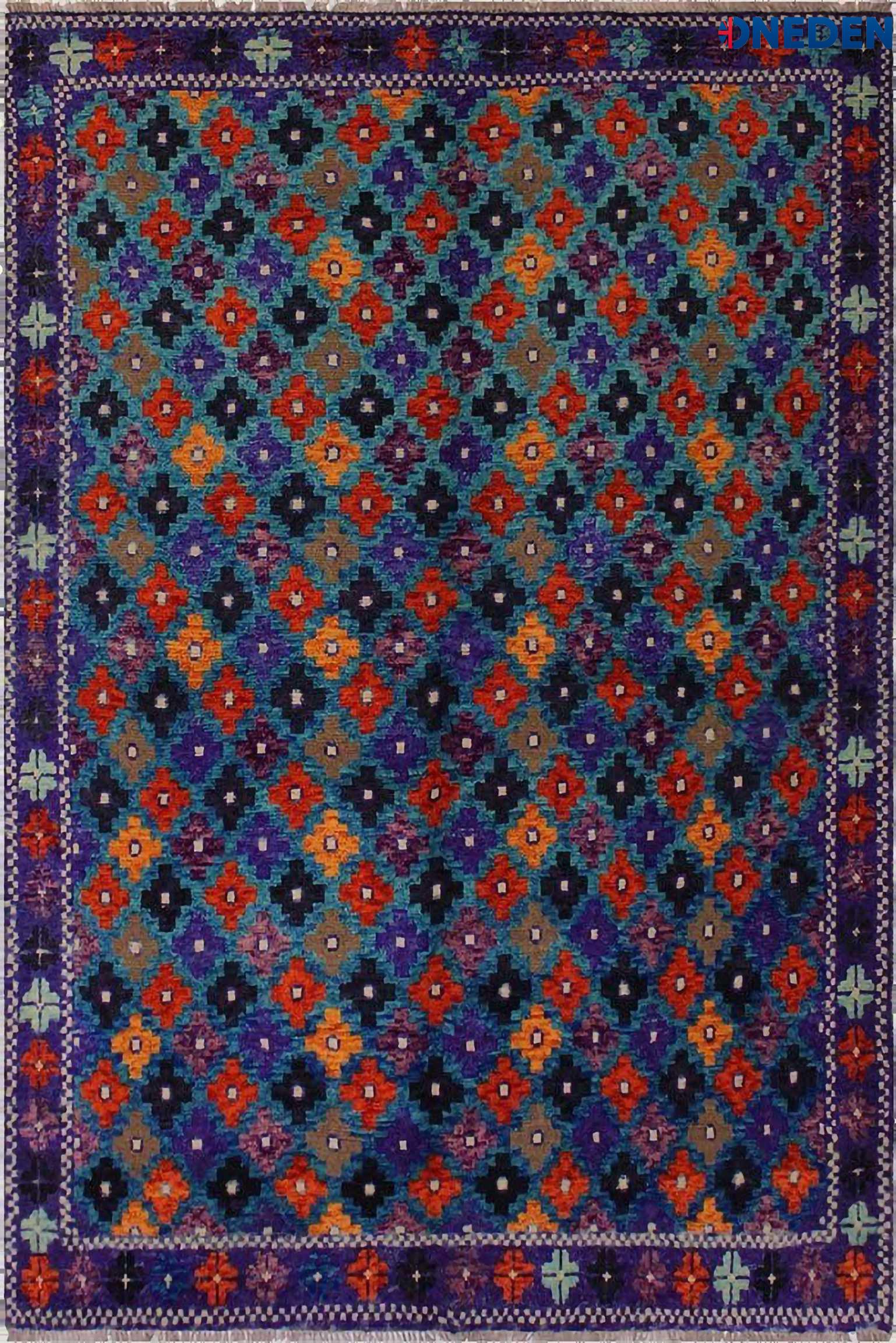 Vibrant Multicolor Baluchi Area Rug Vibrant Multicolor Baluchi Area Rug