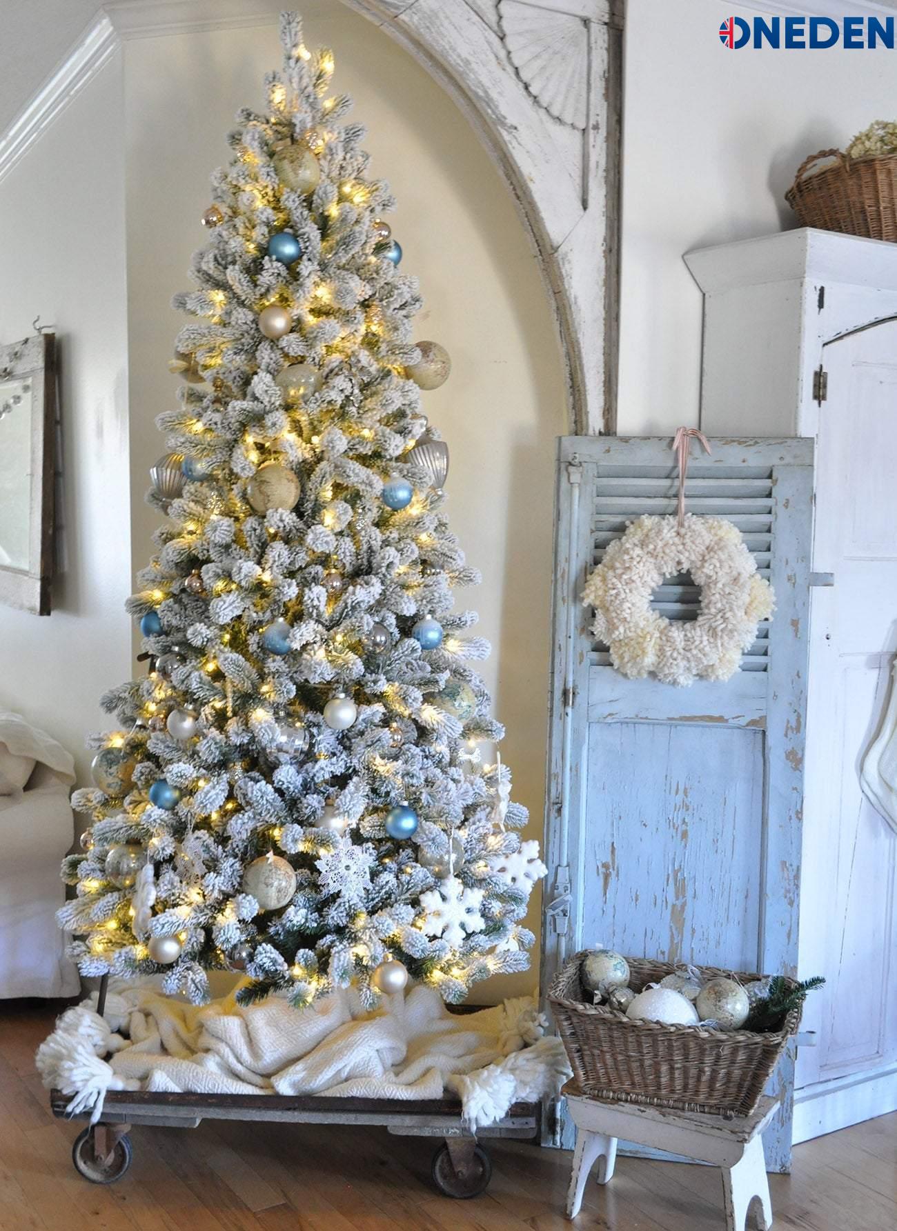 king flock slim artificial christmas tree king flock slim artificial christmas tree