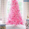 pink faux christmas tree